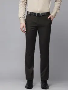 Arrow Men Originals Self-Design Mid-Rise Tailored Fit Formal Chinos