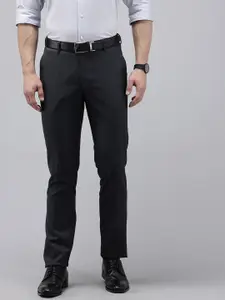 Arrow Men Checked Hudson Tailored Fit Formal Trousers