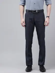 Arrow Men Textured Tailored Tapered Fit Formal Trousers