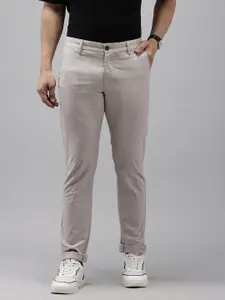 Arrow Men Bronson Slim Fit Low-Rise Trousers