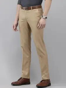 Arrow Men Checked Original Tapered Fit Formal Trousers