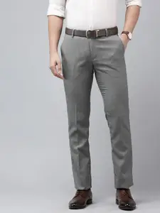 Arrow Men Original Tapered Fit Textured Formal Trousers
