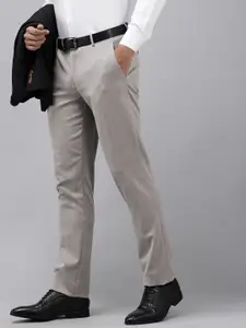 Arrow Men Textured Hudson Tailored Fit Trousers