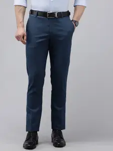 Arrow Men Checked Hudson Tailored Fit Formal Trousers