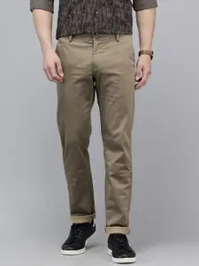 Arrow Men Textured Bronson Slim Fit Trousers