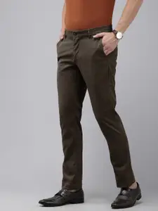Arrow Men Bronson Slim Straight Fit Trousers
