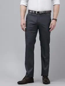 Arrow Men Checked Hudson Tailored Fit Formal Trousers