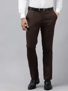 Arrow Men Textured Hudson Tailored Fit Trousers