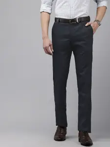 Arrow Men Textured Original Tailored Fit Formal Trousers