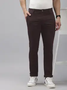 Arrow Men Slim Fit Low-Rise Trousers