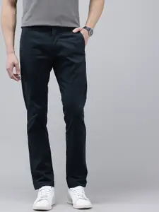 Arrow Men Bronson Slim Fit Low-Rise Trousers
