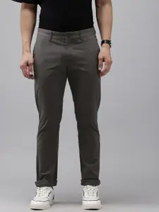Arrow Men Bronson Slim Fit Low-Rise Trousers