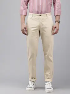 Arrow Men Geometric Printed Bronson Slim Fit Low-Rise Semiformal Trousers