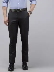 Arrow Men Striped Original Tapered Fit Formal Trousers