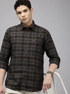 Arrow Pure Cotton Manhattan Slim Fit Tartan Checked Casual Shirt