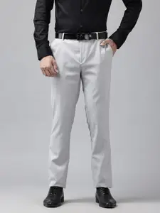 Arrow Men Textured Original Tapered Fit Formal Trousers