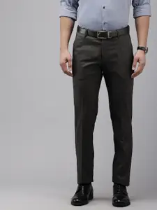 Arrow Men Checked Hudson Tapered Fit Formal Trousers