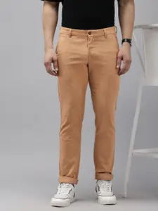 Arrow Men Bronson Slim Fit Low-Rise Trousers
