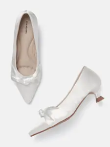 Van Heusen Kitten Heeled Pumps with Bows