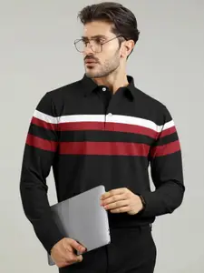 AUSK Striped Full Sleeve Polo Tshirt
