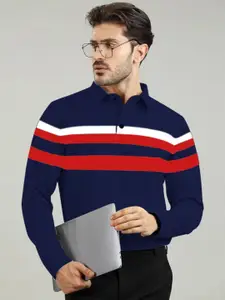 AUSK Striped Full Sleeve Polo Tshirt