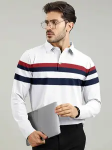 AUSK Striped Full Sleeve Polo Tshirt