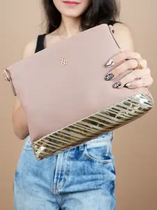 Baggit PU Structured Satchel with Tasselled