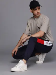 Ducati Men Brand Logo Printed Mid-Rise Regular Fit Joggers