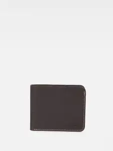 Allen Solly Men Abstract Textured Leather Two Fold Wallet
