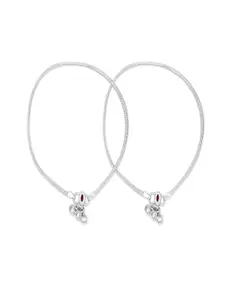 Paavni 92.5 Sterling Silver Anklet