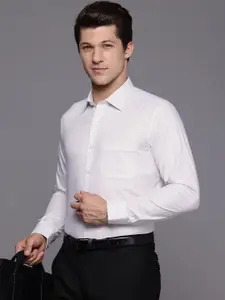 Louis Philippe Slim Fit Printed Pure Cotton Formal Shirt