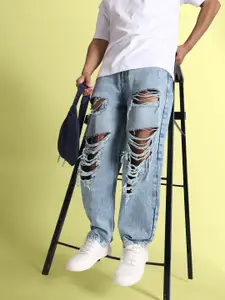 Bene Kleed Men Baggy Fit Highly Distressed Jeans