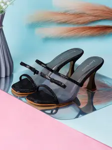 LOUIS STITCH Women Textured Stiletto Sandals