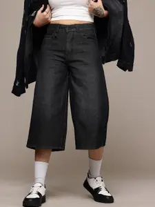 The Roadster Life Co. Women Low-Rise Pure Cotton Jorts