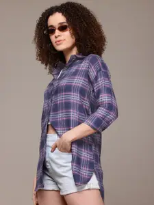 Roadster Women Checked Casual Shirt