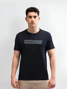 U.S. Polo Assn. Men Brand Logo Printed Slim Fit T-shirt