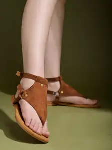 Shoetopia Girls Open Toe Flats