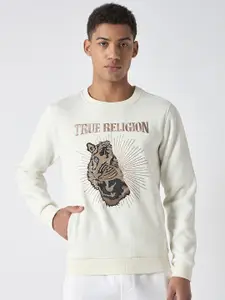 True Religion Men Animal Embroidered Long Sleeves Sweatshirt