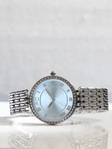 French Connection Women Embellished Dial  Bracelet Style Straps Analogue Watch FCN0117SM-U