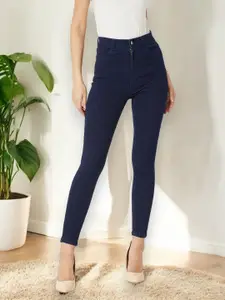 Miss Chase Women Cotton Skinny Fit High-Rise Stretchable Jeans
