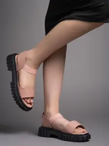 DressBerry Women Open Toe Platform Heel Sandals