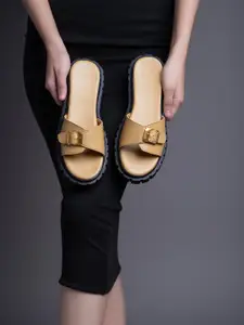 DressBerry Women Platform Causal Slip-On Sandals