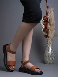 DressBerry Women Ankle Loop Platform Sandal