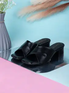 LOUIS STITCH Women Open Toe Block Heel Sandals