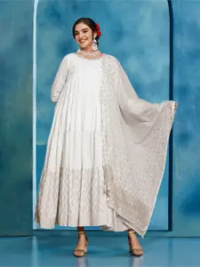 Ishin Women Embellished Fit & Flare Dress