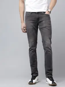 SPYKAR Men Slim Fit Low-Rise Light Fade Stretchable Jeans