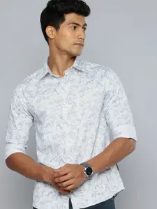 Flying Machine Slim Fit Floral Printed Pure Cotton Casual Shirt