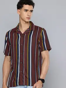 Flying Machine Opaque Striped Casual Shirt