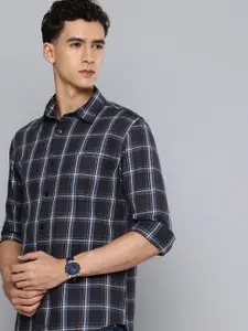 Flying Machine Pure Cotton Slim Fit Tartan Checked Casual Shirt