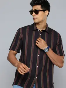 Flying Machine Striped Pure Cotton Casual Shirt